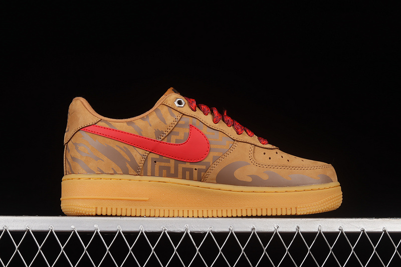 Nike Air Force 1 '07 Wb Low Wheat/Wheat/Red 11