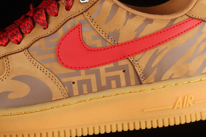 Nike Air Force 1 '07 Wb Low Wheat/Wheat/Red 17