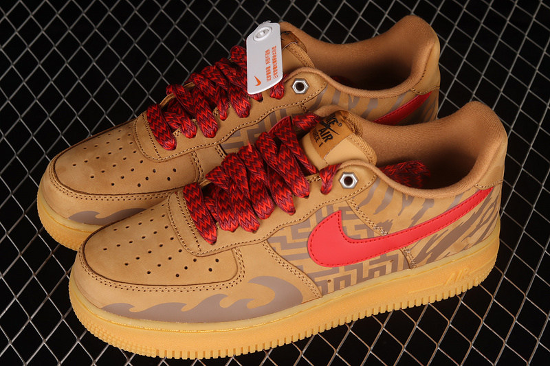 Nike Air Force 1 '07 Wb Low Wheat/Wheat/Red 31