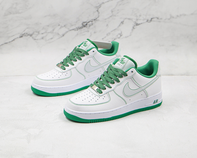 Air Force 1 Low 07 White/White/Green 11