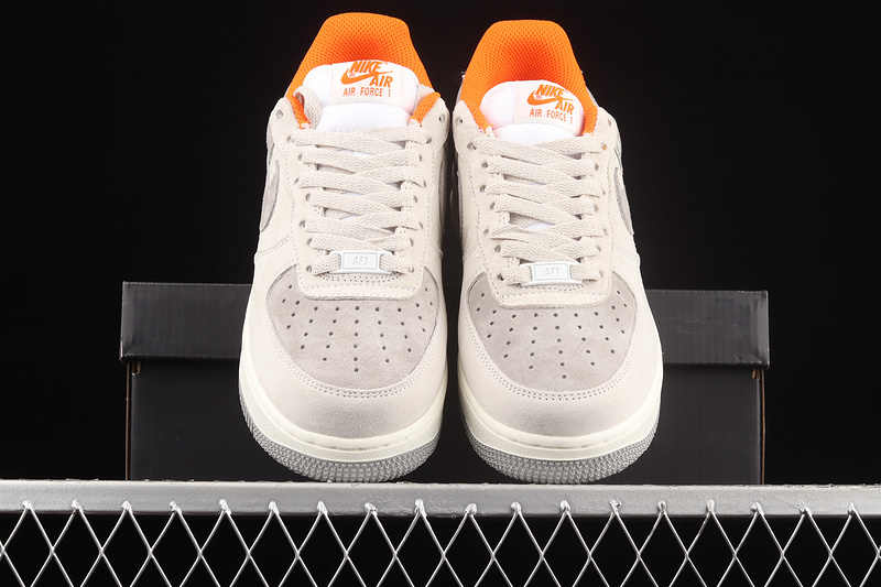 Nike Air Force 1 '07 Low White/Grey/Orange 9