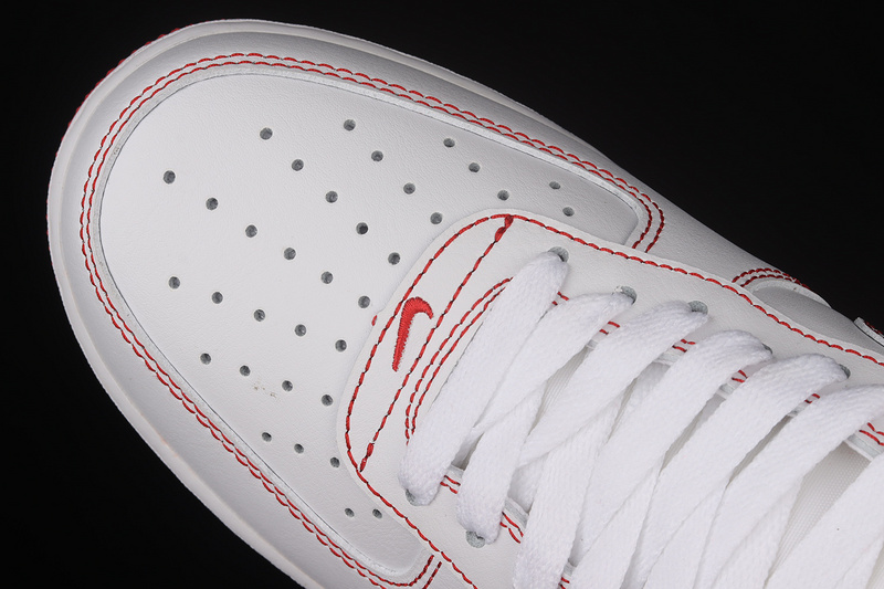 Air Force 1 Low 07 Contrast Stitch White/University Red/White 11