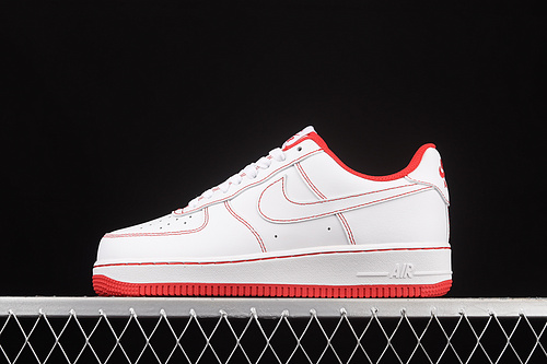 Air Force 1 Low 07 Contrast Stitch White/University Red/White 17