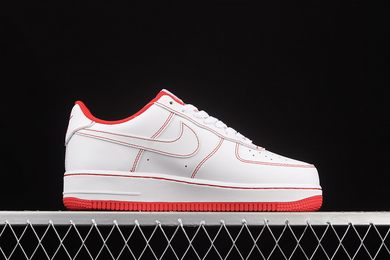 Air Force 1 Low 07 Contrast Stitch White/University Red/White 25