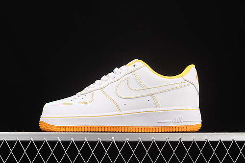 Air Force 1 Low 07 Contrast Stitch White/White/Laser Orange 3