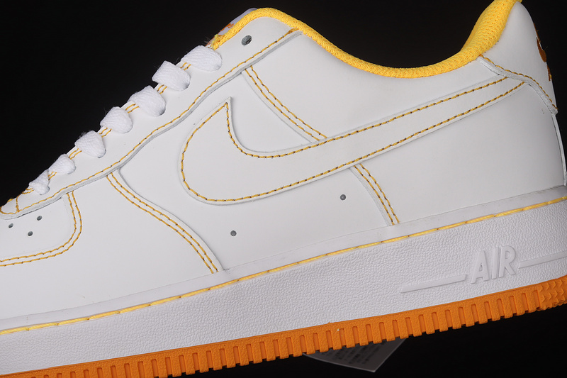 Air Force 1 Low 07 Contrast Stitch White/White/Laser Orange 33