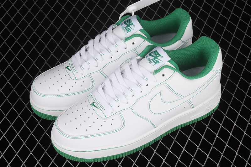 Air Force 1 Low 07 Contrast Stitch White/White/Pine Green 23