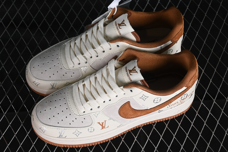 Nike Air Force 1 '07 Low L*V White/Grey/Brown 9