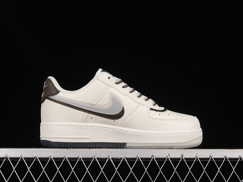 Air Force 1 Low Lv8 Double Swoosh White/Grey/Brown 11