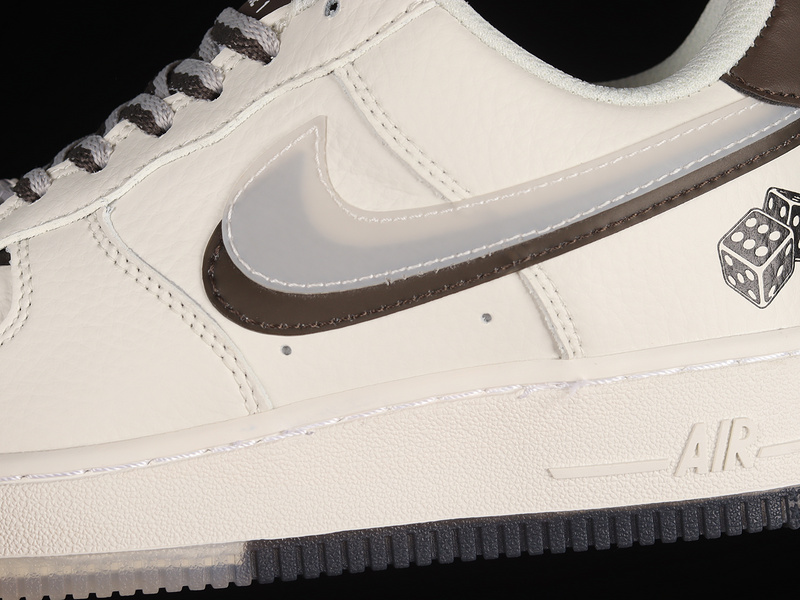 Air Force 1 Low Lv8 Double Swoosh White/Grey/Brown 27