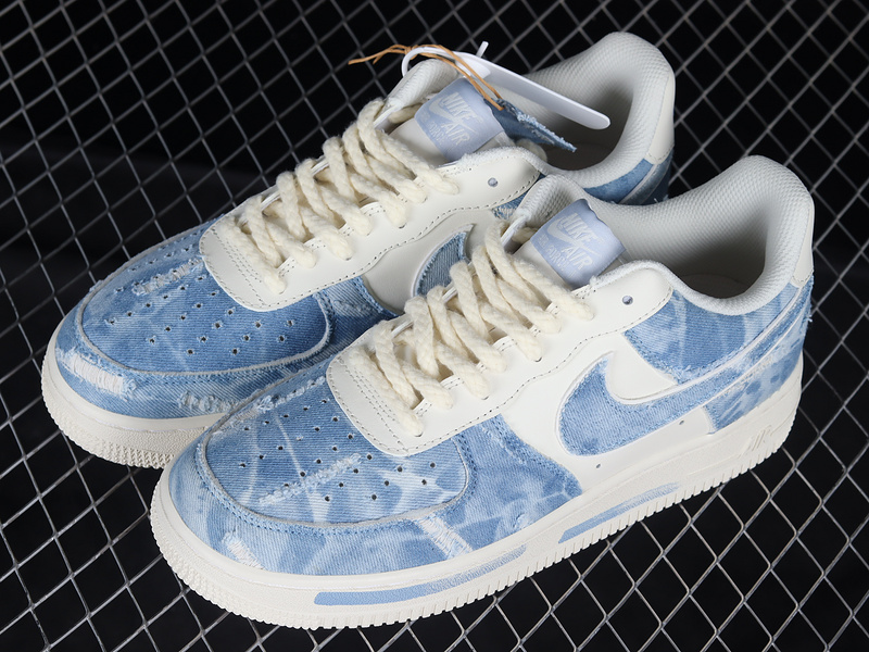 Air Force 1 Low 07 Broken Silk White/Blue/Beige 13