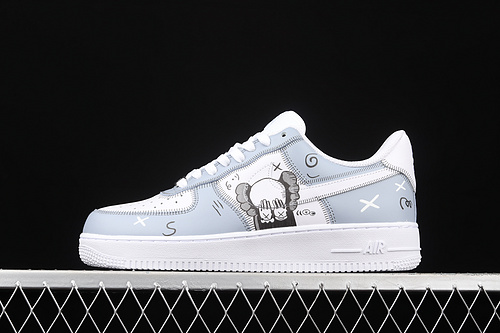 Kaws X Air Force 1 Low Light Blue/White/Black 5