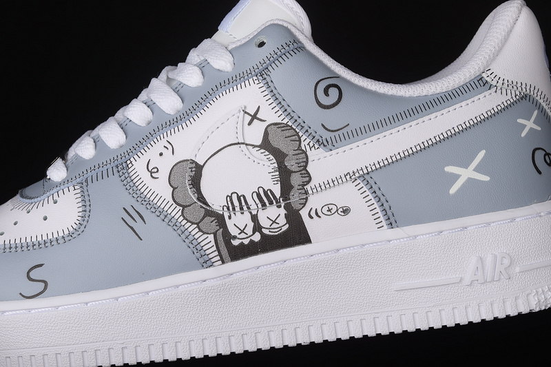 Kaws X Air Force 1 Low Light Blue/White/Black 13