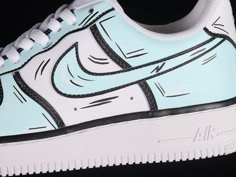 Nike Air Force 1 '07 Low White/Black/Blue 5