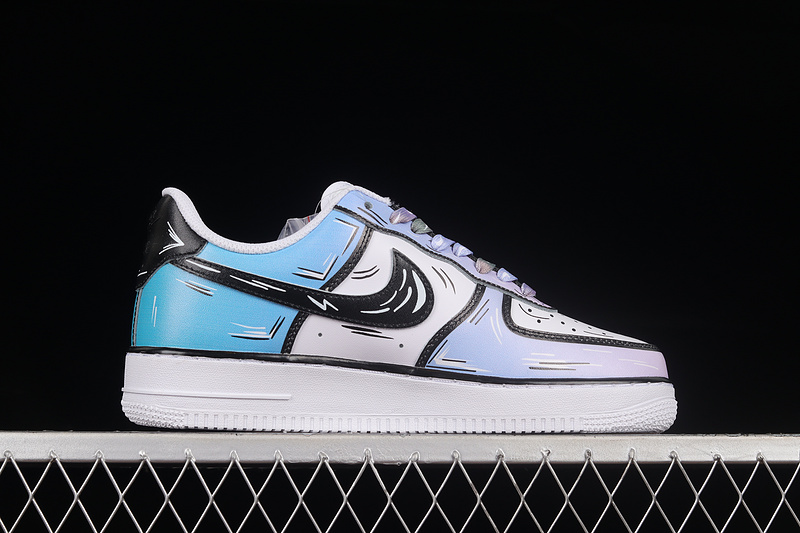 Nike Air Force 1 '07 Low Light Blue/White/Black 25