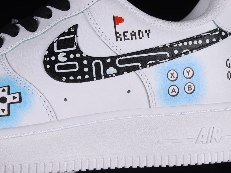 Air Force 1 Low 07 Ps5 White/Black/Light Blue 13