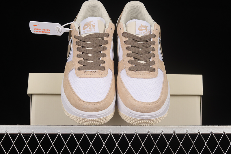 Nike Air Force 1 '07 Low Brown/White/Pink 15