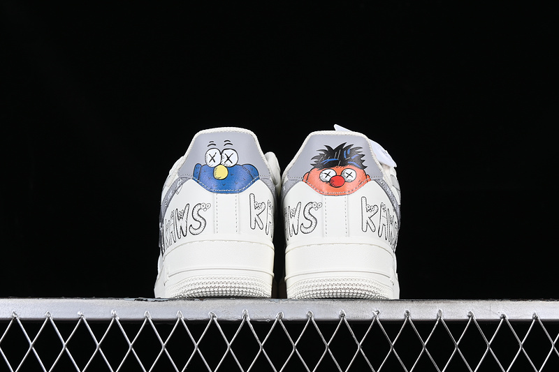 Kaws Nike Air Force 1 '07 Low White/Grey/Blue 3