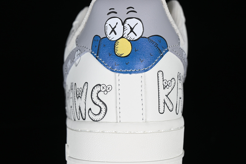 Kaws Nike Air Force 1 '07 Low White/Grey/Blue 25