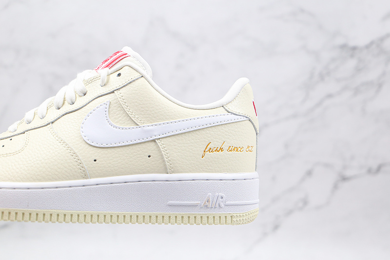 Air Force 1 Low 07 Premium Popcorn Coconut Milk/White/University Red 3