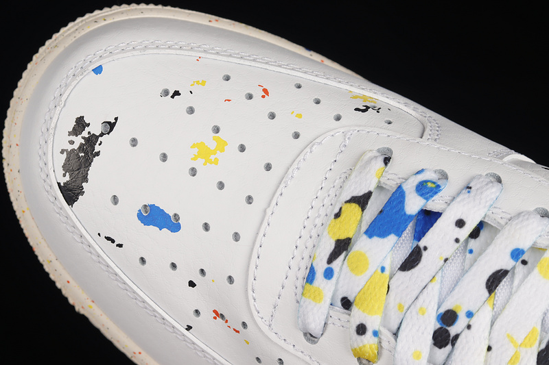 Air Force 1 Low 07 Lv8 Paint Splatter White/White/Sail/White 5