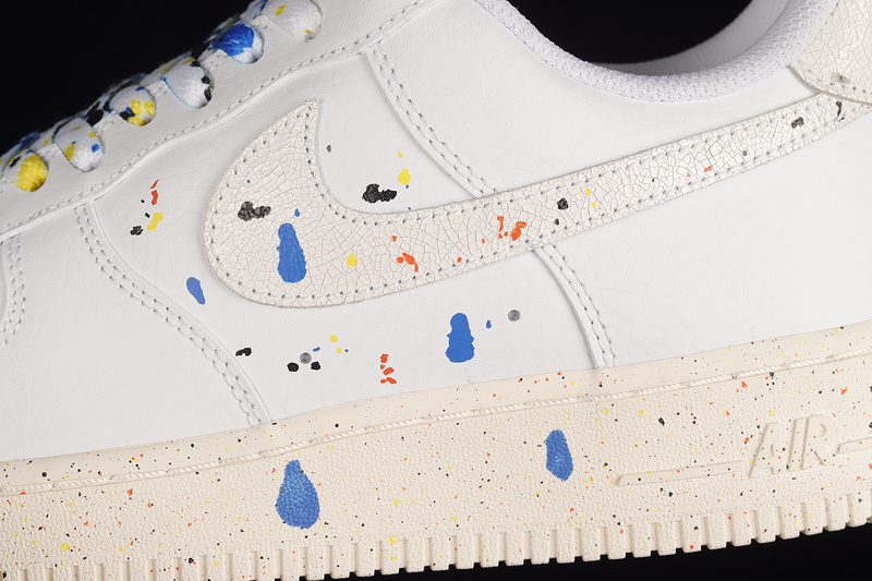 Air Force 1 Low 07 Lv8 Paint Splatter White/White/Sail/White 17