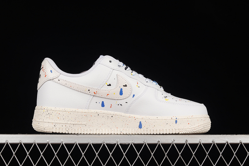 Air Force 1 Low 07 Lv8 Paint Splatter White/White/Sail/White 25