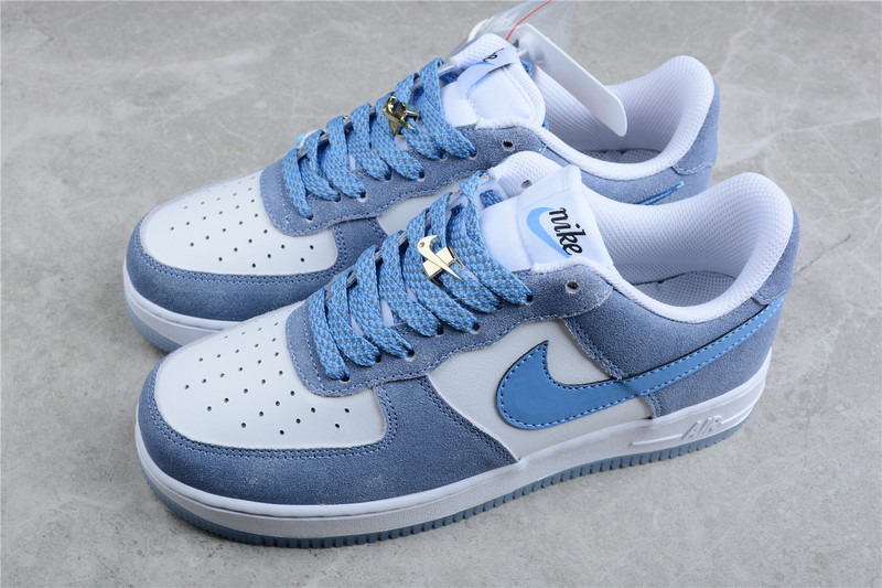 Nike Air Force 1 '07 Low White/Grey/Blue 5