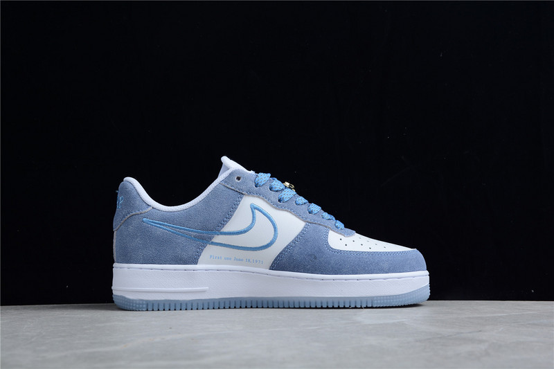 Nike Air Force 1 '07 Low White/Grey/Blue 25