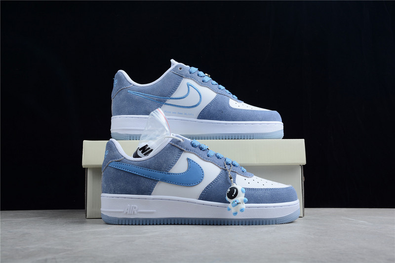 Nike Air Force 1 '07 Low White/Grey/Blue 35