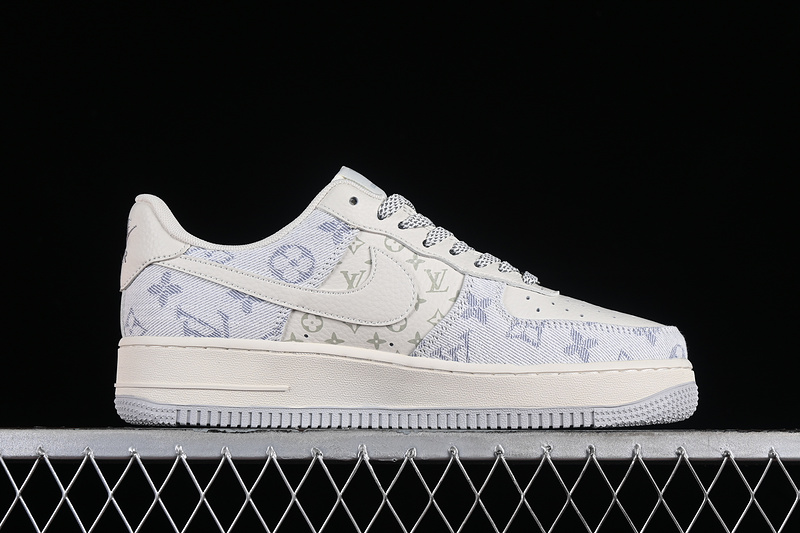 Nike Air Force 1 '07 Low L*V Off White/Blue/Midnight Navy 9