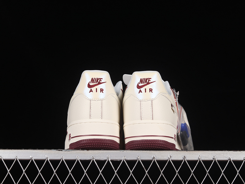 Air Force 1 Low Beige Wine Red 3