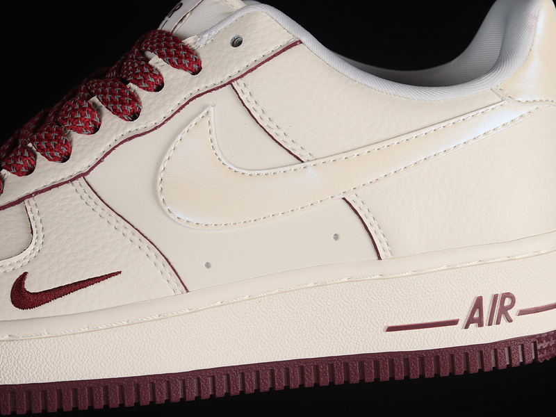 Air Force 1 Low Beige Wine Red 31