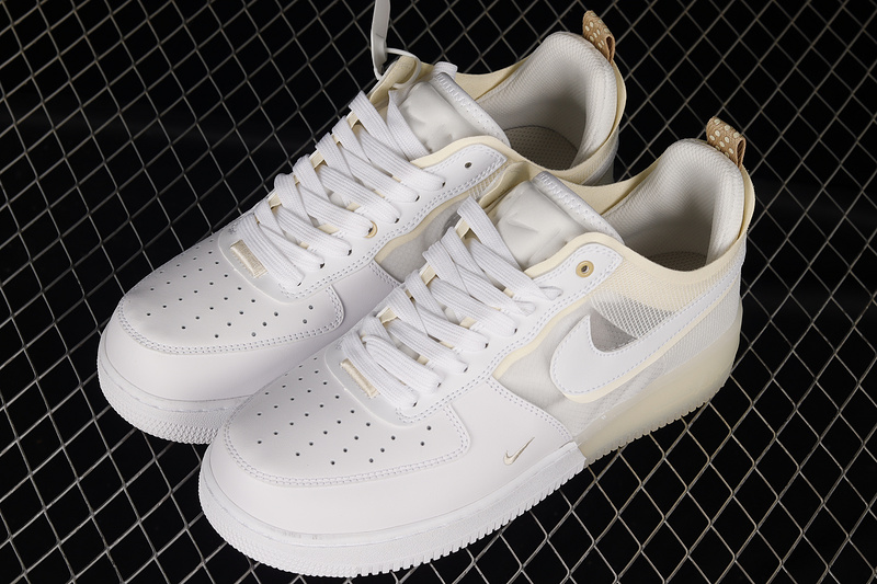 Air Force 1 React White/Coconut Milk/Light Iron Ore/White 29