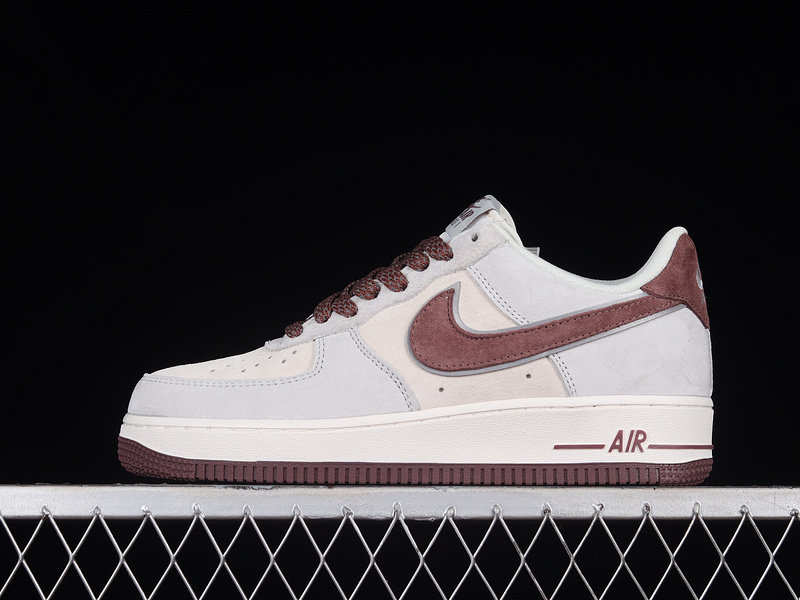 Akira Nike Air Force 1 '07 Low White/Grey/Red/Brown 11