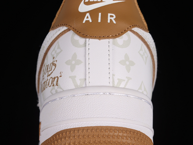 L*V X Air Force 1 Low 07 White/White/Light Brown 11