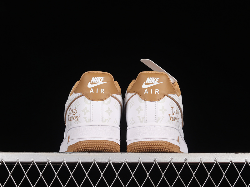 L*V X Air Force 1 Low 07 White/White/Light Brown 13