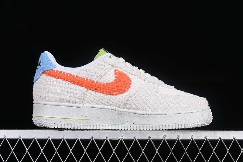 Nike Air Force 1 '07 Low White/Orange/Blue 5