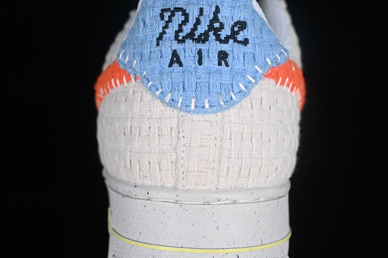 Nike Air Force 1 '07 Low White/Orange/Blue 9