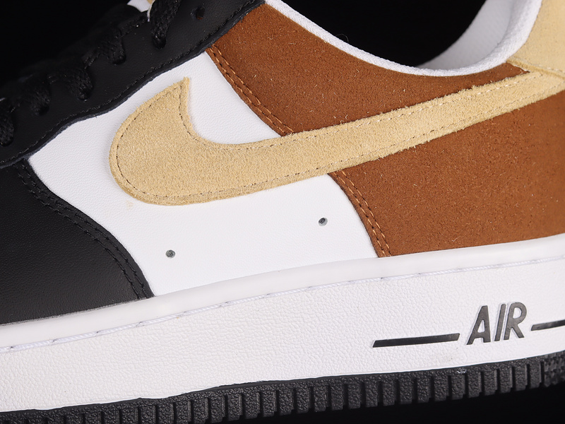 Air Force 1 Low 07 White/Brown/Black-Light Khaki 23