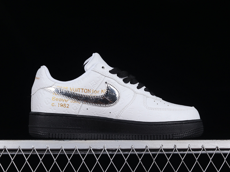 L*V X Air Force 1 Low 07 White/White/Black-Silver 17