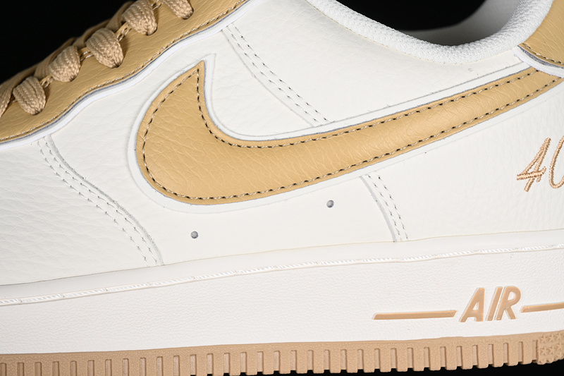 Nike Air Force 1 '07 Low 40Th Off White/Gold 15