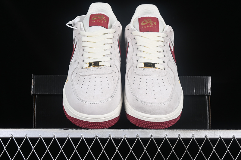 Nike Air Force 1 '07 Low Grey/White/Red 7