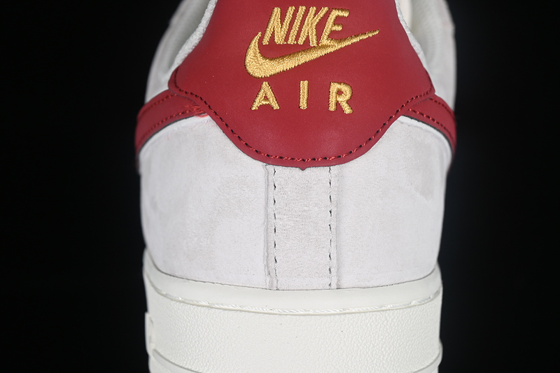 Nike Air Force 1 '07 Low Grey/White/Red 9