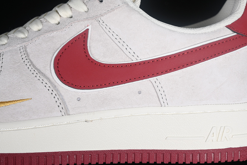 Nike Air Force 1 '07 Low Grey/White/Red 13