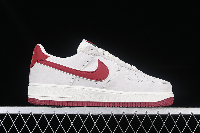 Nike Air Force 1 '07 Low Grey/White/Red 23