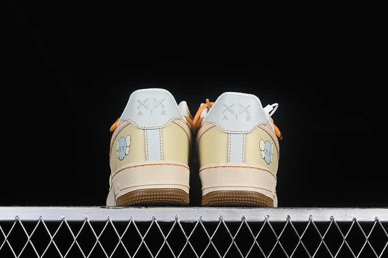 Kaws Nike Air Force 1 '07 Low Yellow/Grey/Orange 5