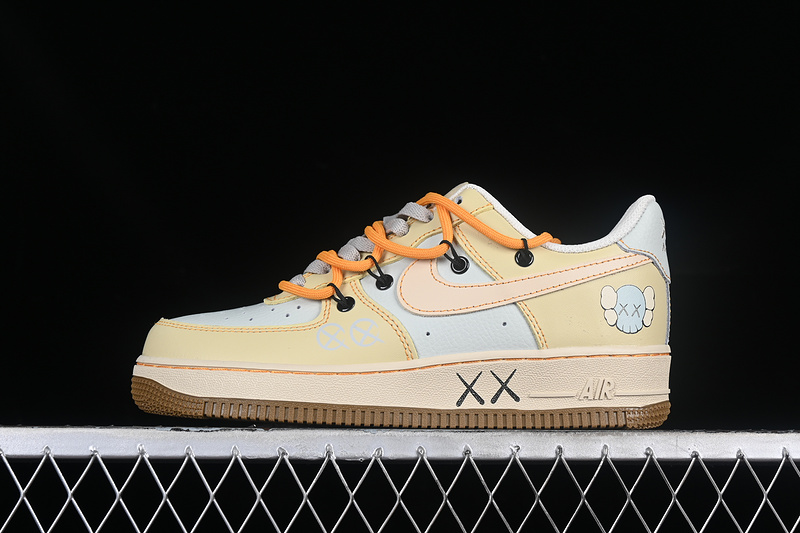 Kaws Nike Air Force 1 '07 Low Yellow/Grey/Orange 19