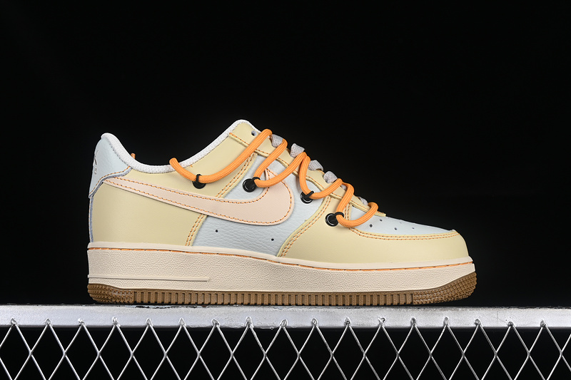 Kaws Nike Air Force 1 '07 Low Yellow/Grey/Orange 23