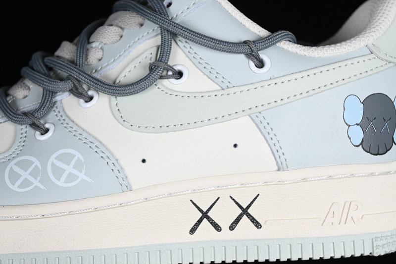 Kaws Nike Air Force 1 '07 Low White/Blue/Grey 7